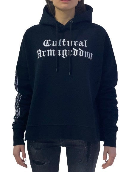 Marcelo Burlon Felpa CWBB007E17506013 1001 - SanShopLuxury - -70%, 2017, Abbigliamento, Autunno/Inverno, Donna, Felpa, FW17, Marcelo Burlon, Nero, Outlet, S, XS