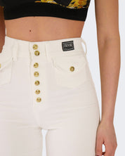 Versace Jeans Couture Jeans 76HAB5F0/EW015SW0001 - SanShopLuxury - 2024, 40, 41, Abbigliamento, Bianco, Donna, Idoneo, Jeans, Outlet, Primavera/Estate, SS24, Versace Jeans Couture