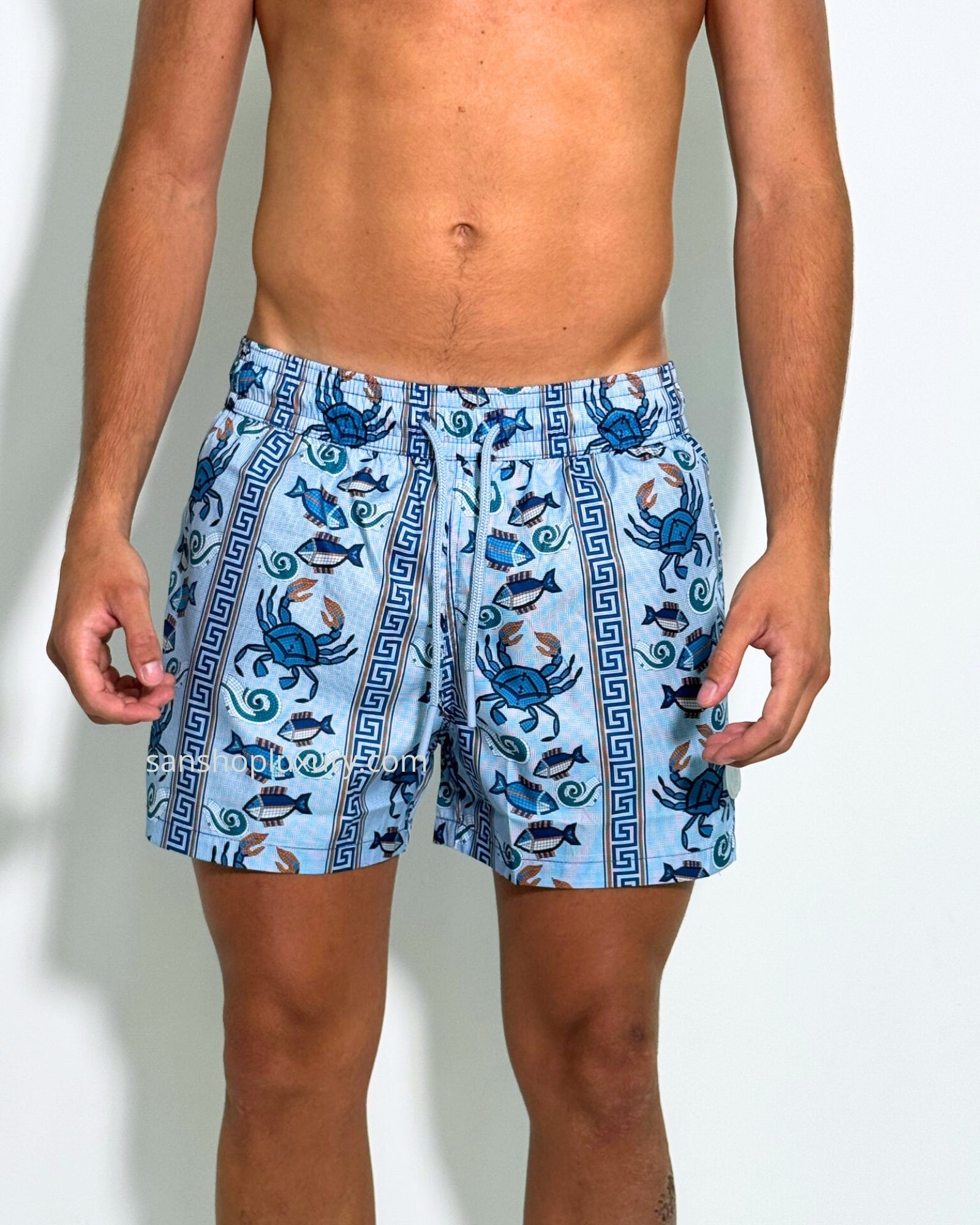 Island Coco Costume ICU310-GRECA - SanShopLuxury - 2025, Abbigliamento, Azzurro, Beachwear, Costume, Idoneo, Island Coco, L, M, New, Primavera/Estate, S, SS25, Ultimo, Uomo, XL, XXL, XXXL