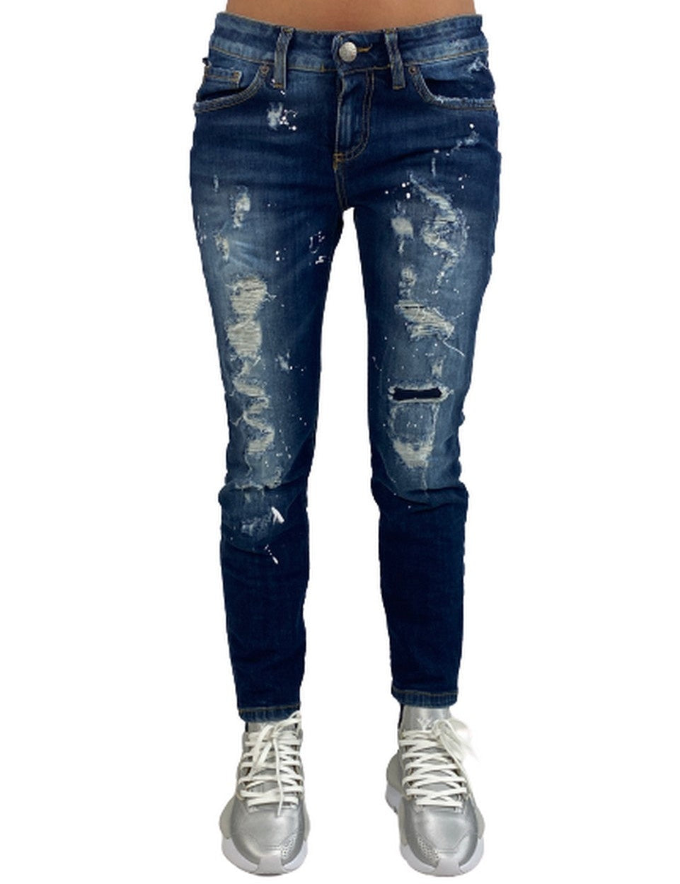 Inverno, Blu, Donna, FW19, Jeans, Outlet