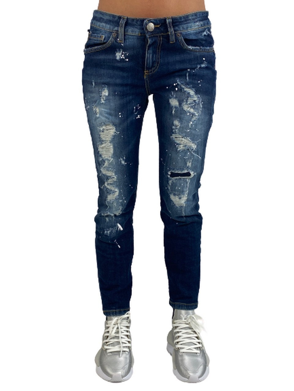 Inverno, Blu, Donna, FW19, Jeans, Outlet