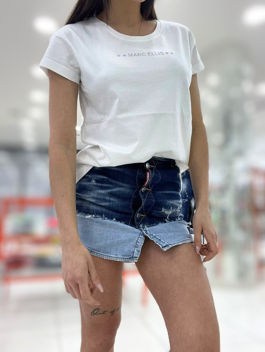Marc Ellis T-Shirt TDS14 - SanShopLuxury - 2023, Abbigliamento, Bianco, Donna, L, M, Marc Ellis, Nero, Outlet, Primavera/Estate, S, SS23, T-Shirt, XL, XS