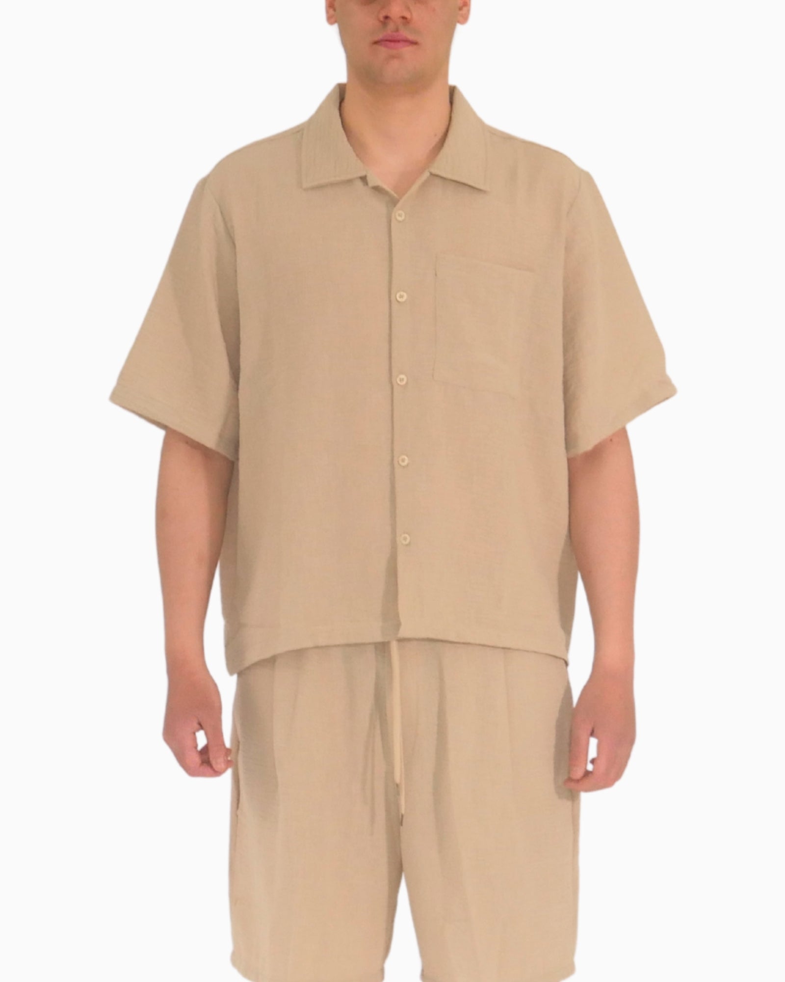 Brian Rush Camicia FD274-CAM511-BEIGE - SanShopLuxury - 2025, Abbigliamento, Beige, Brian Rush, Camicia, Idoneo, L, M, New, Primavera/Estate, S, SS25, Uomo, XL, XXL