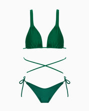Island Coco Costume ZOE-FARAH-EDEN - SanShopLuxury - 2025, Abbigliamento, Beachwear, Bikini, Costume, Donna, Idoneo, Island Coco, L, M, New, Primavera/Estate, S, SS25, Verde