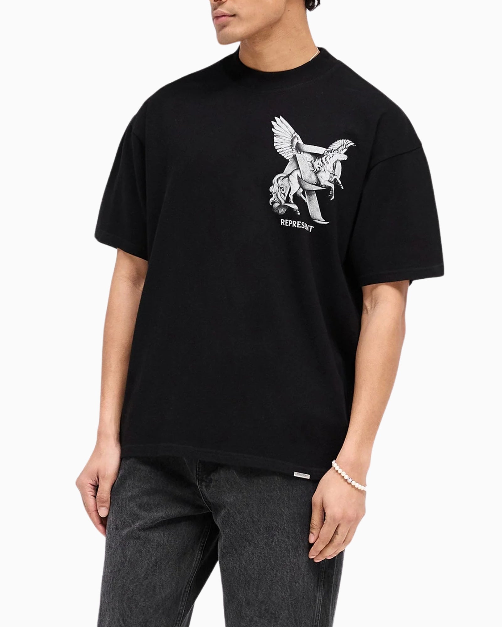 Represent T-Shirt MLM41066/01 - SanShopLuxury - 2025, Abbigliamento, Idoneo, L, M, Nero, New, Primavera/Estate, Represent, S, SS25, T-Shirt, Uomo, XL, XXL