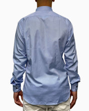 Sartoria Italiana Camicia 002-ROMA-9 - SanShopLuxury - 2019, 41, Abbigliamento, Autunno/Inverno, Azzurro, Camicia, Carry Over, Continuativo, Idoneo, New, Primavera/Estate, Sartoria Italiana, Uomo