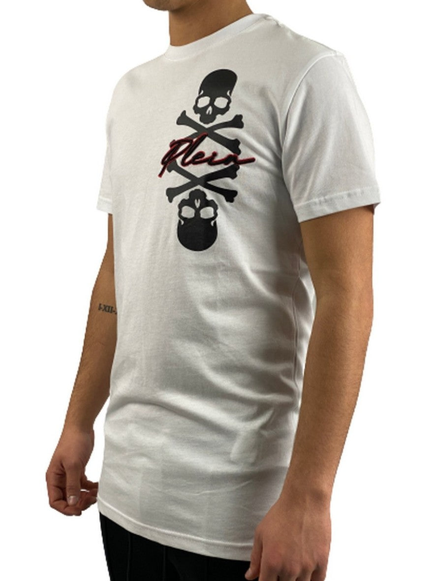Philipp Plein T-Shirt CMTK4631/PJY002N01 - SanShopLuxury - -50%, 2020, Abbigliamento, Autunno/Inverno, Bianco, FW20, L, M, Nero, Outlet, Philipp Plein, S, T-Shirt, Uomo, XL, XXL