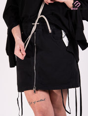 Rick Owens Drkshdw Gonna DS02A3345 RIG 09 - SanShopLuxury - -50%, 2021, Abbigliamento, Autunno/Inverno, Donna, FW21, Gonna, L, M, Nero, Outlet, Rick Owens Drkshdw, S, Ultimo