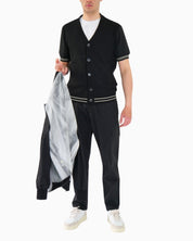 Chiodi Milano Cardigan SS25-013-N - SanShopLuxury - 2025, Abbigliamento, Cardigan, Chiodi Milano, Idoneo, L, M, Nero, New, Primavera/Estate, S, SS25, Uomo, XL, XXL