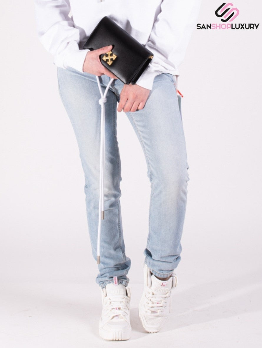 Off-White Jeans OWCE006E17149095/7101 - SanShopLuxury - -70%, 2017, 39, 40, 41, Abbigliamento, Autunno/Inverno, Azzurro, Blu, Donna, FW17, Jeans, Off-White, Outlet