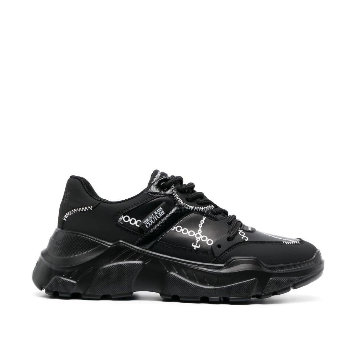 Versace Jeans Couture Sneakers 75YA3SC9 ZS881 - SanShopLuxury - 2023, 39, 40, 41, 42, Autunno/Inverno, Calzature, FW23, Idoneo, Nero-Bianco, Outlet, Sneakers, Uomo, Versace Jeans Couture