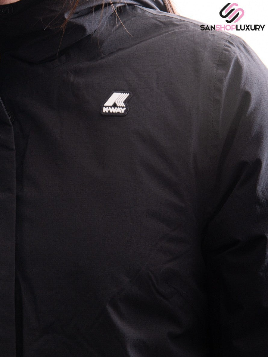 K-Way Giubbino K111EUW A3C - SanShopLuxury - -50%, Abbigliamento, Autunno/Inverno, Carry Over, Donna, Giubbino, K-Way, L, Nero, Ultimo, XL