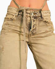 Donotconform Jeans W-BAGGY20 - SanShopLuxury - 2025, 40, 42, 44, 46, 48, Abbigliamento, Donna, Donotconform, Idoneo, Jeans, New, Primavera/Estate, SS25, Taupe