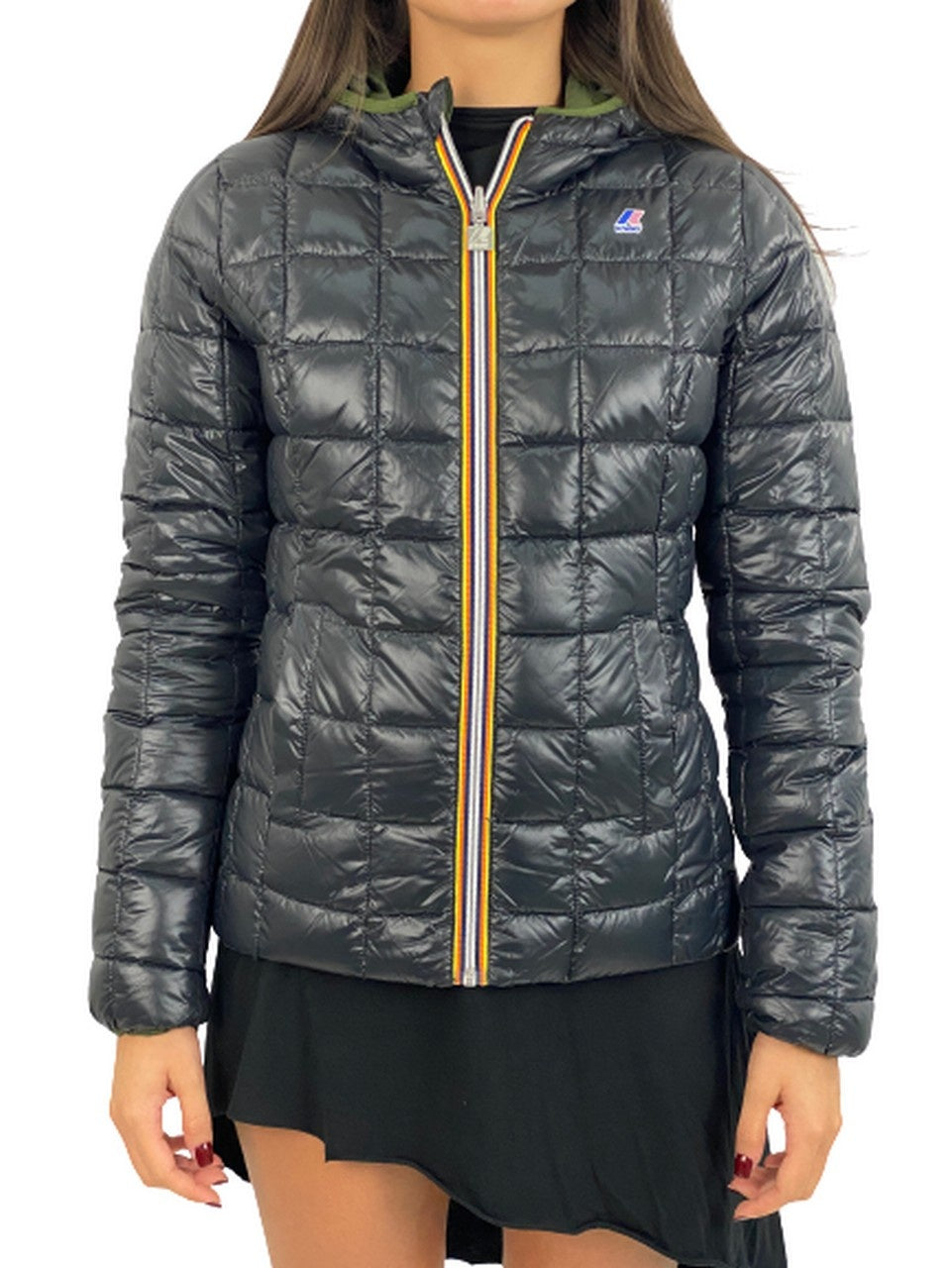 K-Way Giubbino K002II0 - SanShopLuxury - -50%, 2018, 4=XXL, 7=M, 8=S, 9=XS, Abbigliamento, Autunno/Inverno, Bianco, Donna, FW18, Giubbino, Grigio, K-Way, Nero, Outlet, Rosa