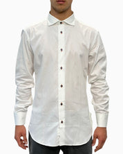 Sartoria Italiana Camicia 002-ROMA-4 - SanShopLuxury - 2019, 39, 40, 42, 43, Abbigliamento, Autunno/Inverno, Bianco, Camicia, Carry Over, Continuativo, Idoneo, New, Primavera/Estate, Sartoria Italiana, Uomo