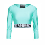 Versace Jeans Couture T-Shirt Top 72HAH218 - SanShopLuxury - Abbigliamento, Activewear, Autunno/Inverno, Blu, Carry Over, Continuativo, Donna, Fucsia, Idoneo, L, Lilla, M, New, Primavera/Estate, S, T-Shirt Top, Turchese, Versace Jeans Couture, XS
