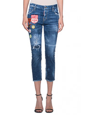 Dsquared2 Jeans S75LA0988 470 - SanShopLuxury - -50%, 2018, 38, Abbigliamento, Autunno/Inverno, Blu, Continuativo, Donna, Dsquared2, Jeans, Outlet, Primavera/Estate, SS18, Ultimo