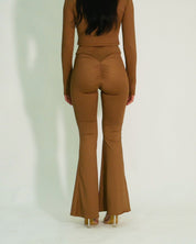 District Margherita Mazzei Pantalone ED75 2311 - SanShopLuxury - 2024, 40, 42, 44, 46, A Zampa, Abbigliamento, Autunno/Inverno, Beige, Cuoio, District Margherita Mazzei, Donna, FW24, Idoneo, Outlet, Pantalone