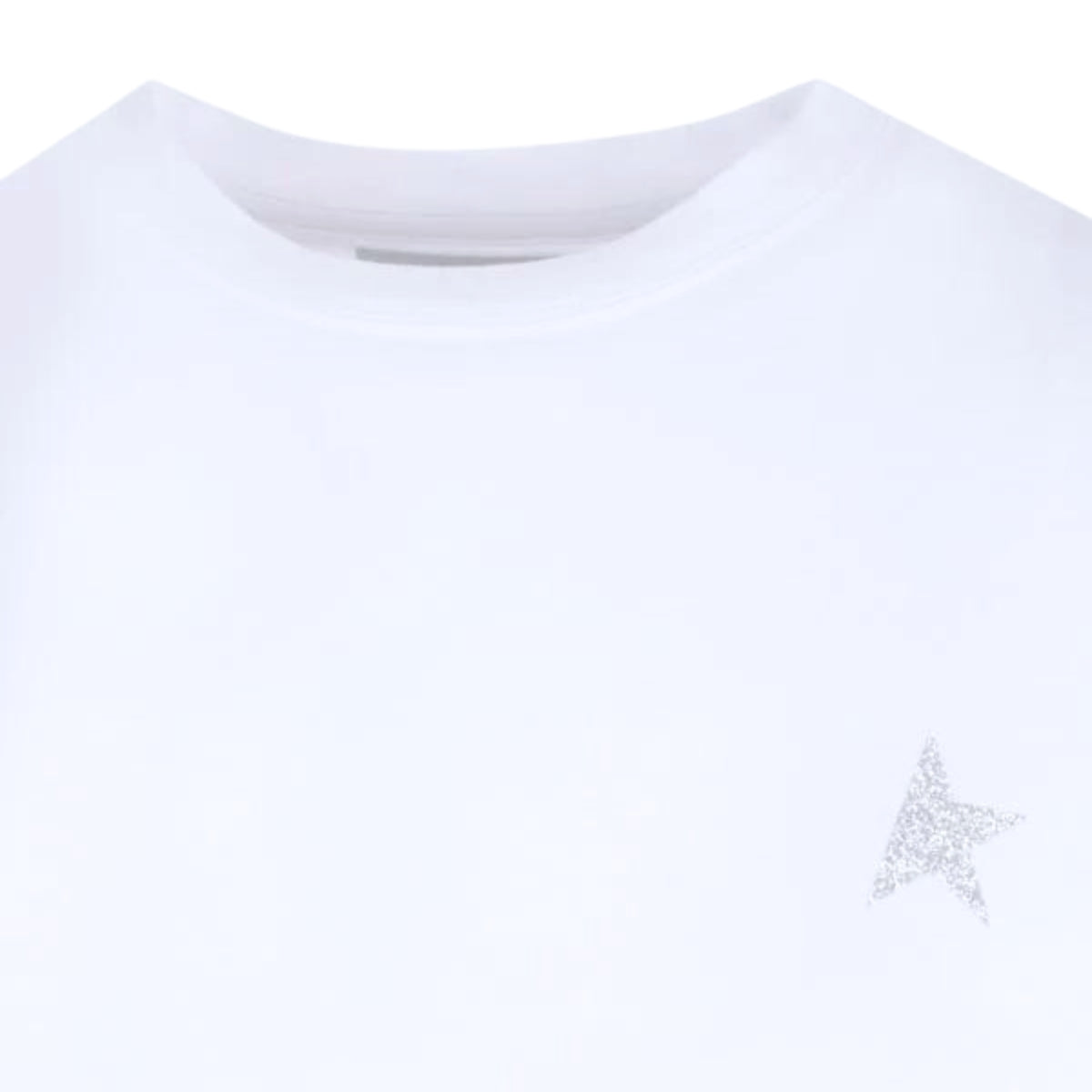 Golden Goose T-Shirt GWP01220/P00059480185 - SanShopLuxury - 2023, Abbigliamento, Autunno/Inverno, Bianco, Bianco-Argento, Donna, FW23, Golden Goose, Outlet, S, T-Shirt, Ultimo, XS