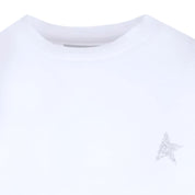 Golden Goose T-Shirt GWP01220/P00059480185 - SanShopLuxury - 2023, Abbigliamento, Autunno/Inverno, Bianco, Bianco-Argento, Donna, FW23, Golden Goose, Outlet, S, T-Shirt, Ultimo, XS