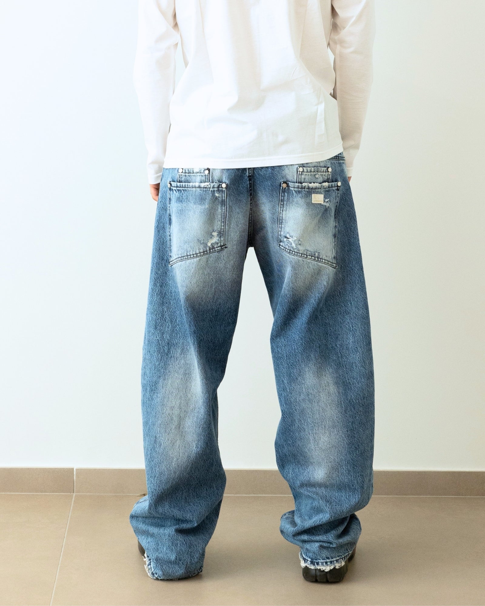 Gavensemble Jeans BAGGY140 - SanShopLuxury - 2024, 44, 46, 48, 50, 52, 54, Abbigliamento, Autunno/Inverno, Blu, Continuativo, FW24, Gavensemble, Idoneo, Jeans, Outlet, Primavera/Estate, Uomo