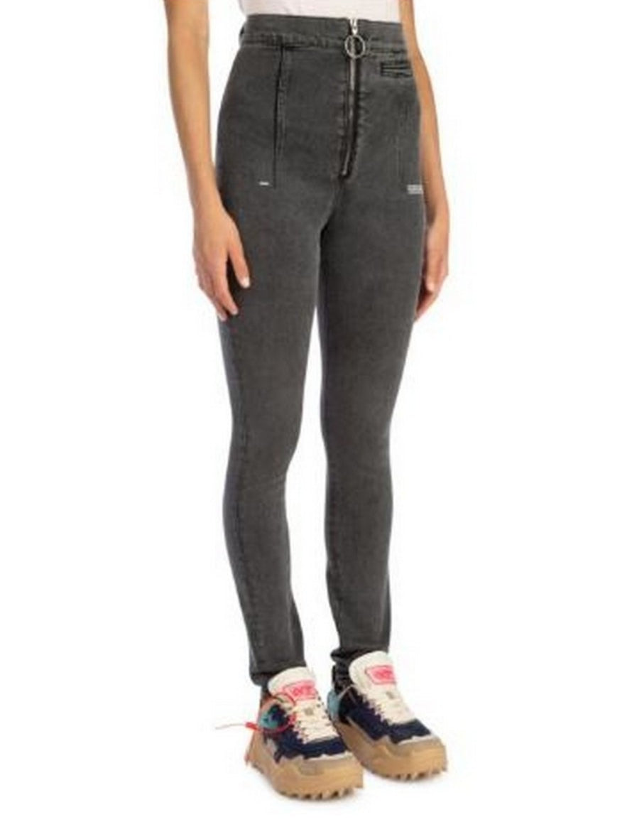 Inverno, Donna, FW19, Grigio, Jeans, Off-White, Outlet