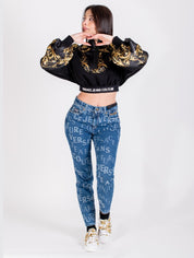 Versace Jeans Couture Jeans 72HAB5X0 - SanShopLuxury - 2022, 41, 42, Abbigliamento, Blu, Donna, Jeans, Outlet, Primavera/Estate, SS22, Versace Jeans Couture