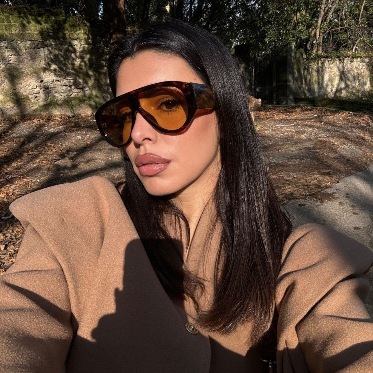 Sunglasses Occhiali VENEZIA HAVANA GIALLO-C05 - SanShopLuxury - 2025, Autunno/Inverno, Bellezza, Carry Over, Continuativo, Donna, Giallo, New, Occhiali, Primavera/Estate, Stellato, Sunglasses, UNISEX, Uomo