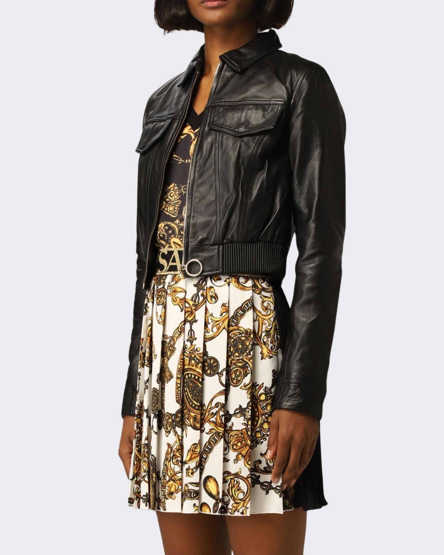 Versace Jeans Couture Giubbino 71HAVP02 CP001 - SanShopLuxury - -50%, 2021, 42, Abbigliamento, Autunno/Inverno, Donna, FW21, Giubbino, Nero, Outlet, Ultimo, Versace Jeans Couture