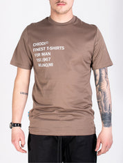 Chiodi Milano T-Shirt 0088 - SanShopLuxury - 2022, Abbigliamento, Chiodi Milano, Idoneo, L, Marrone, Nero, Outlet, Primavera/Estate, SS22, T-Shirt, Tortora, Uomo, XL, XXXL