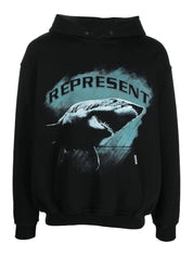 Represent Felpa M04222 - SanShopLuxury - 2022, Abbigliamento, Autunno/Inverno, Con Cappuccio, Felpa, FW22, Idoneo, L, M, Nero, Outlet, Represent, Uomo