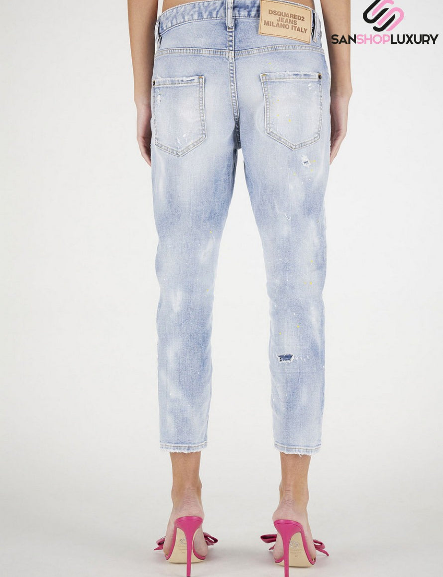 Inverno, Blu, Donna, Dsquared2, FW21, Jeans, Outlet