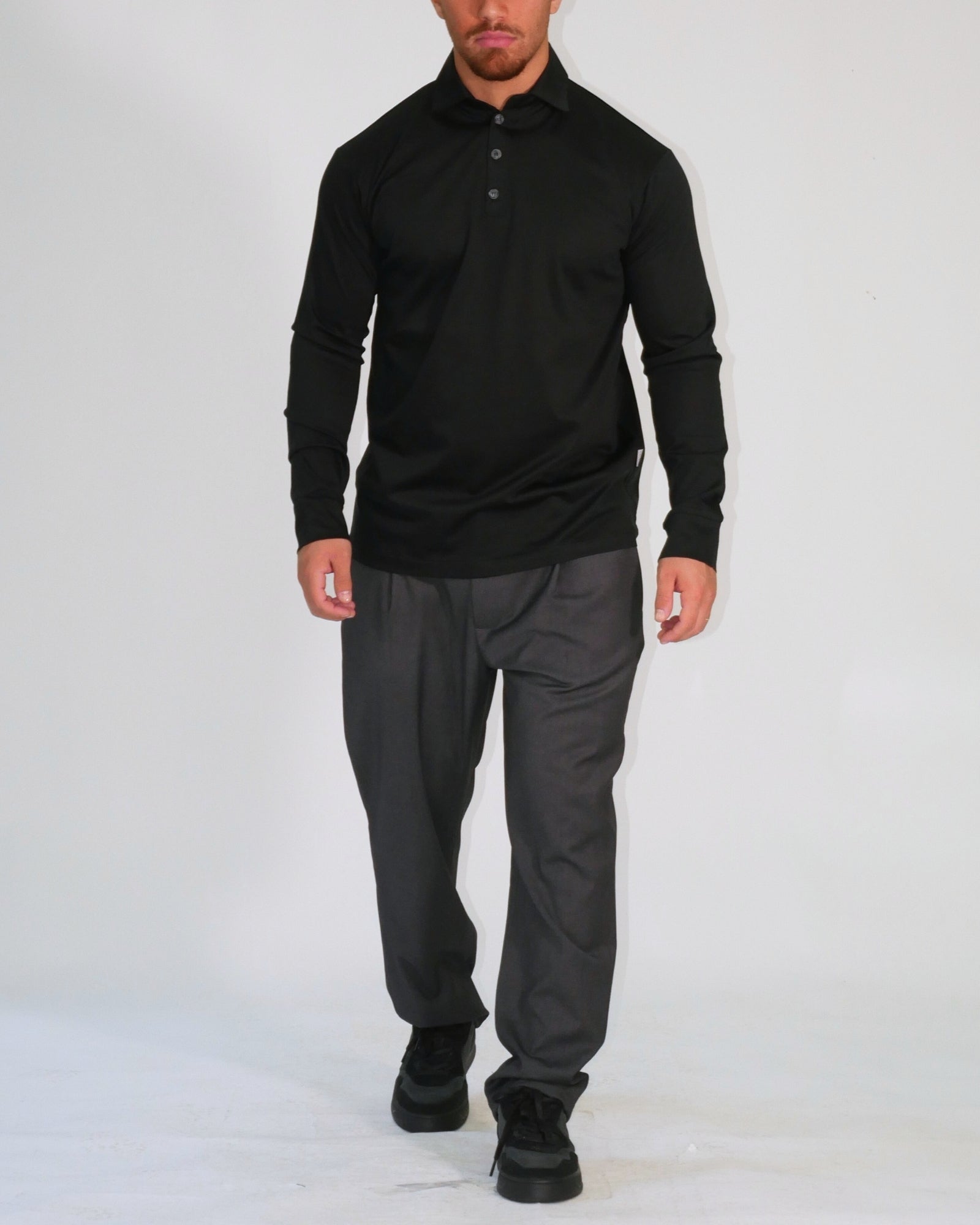 Chiodi Milano T-Shirt Polo FW25-007-NERO