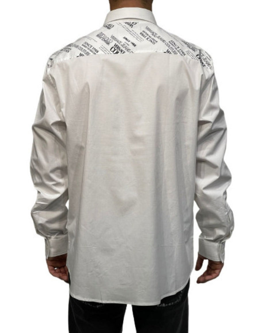 Inverno, Bianco, Camicie, FW21, Nero, Outlet, Uomo, Versace Jeans Couture