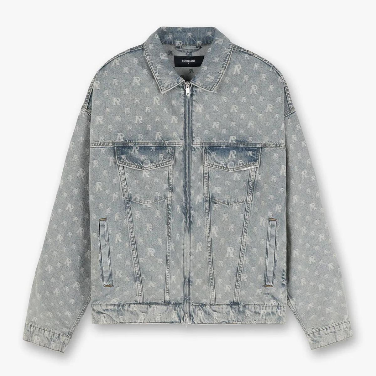 Represent Giubbino MJ6001 - SanShopLuxury - 2023, Abbigliamento, Autunno/Inverno, FW23, Giubbino, Giubbotteria, Grigio, Grigio Blu, Idoneo, jeans, L, M, Outlet, Represent, S, Ultimo, Uomo, XL