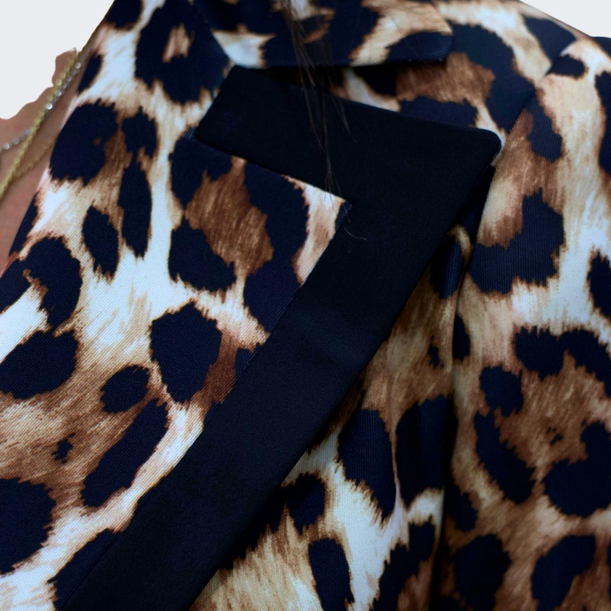 District Margherita Mazzei Giacca AS40 - SanShopLuxury - 2023, 40, 42, 44, 46, Abbigliamento, Autunno/Inverno, Blazer, District Margherita Mazzei, Donna, FW23, Giacca, Maculato, Marrone, Outlet