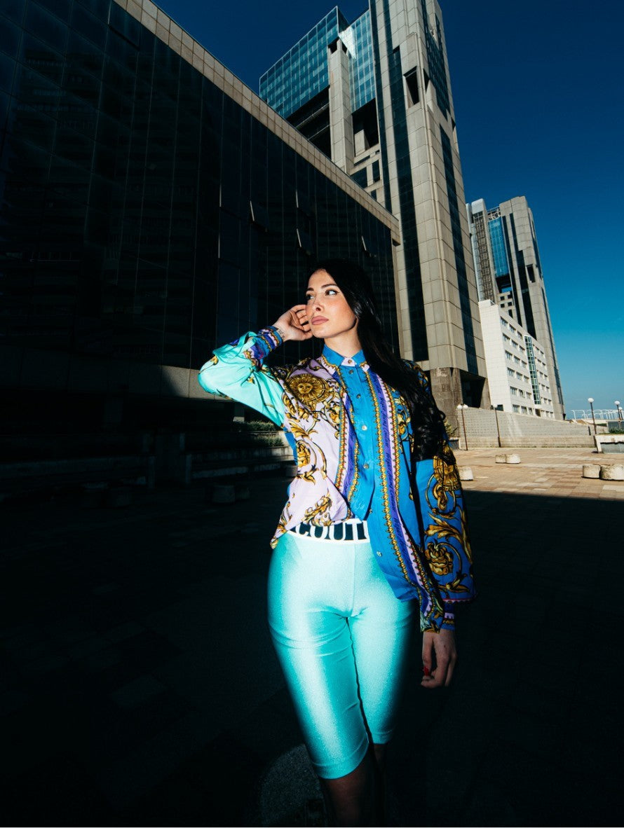 Versace Jeans Couture Camicie 72HAL2A1 - SanShopLuxury - 2022, 44, Abbigliamento, Azzurro, Camicie, Donna, Outlet, Primavera/Estate, SS22, Ultimo, Versace Jeans Couture