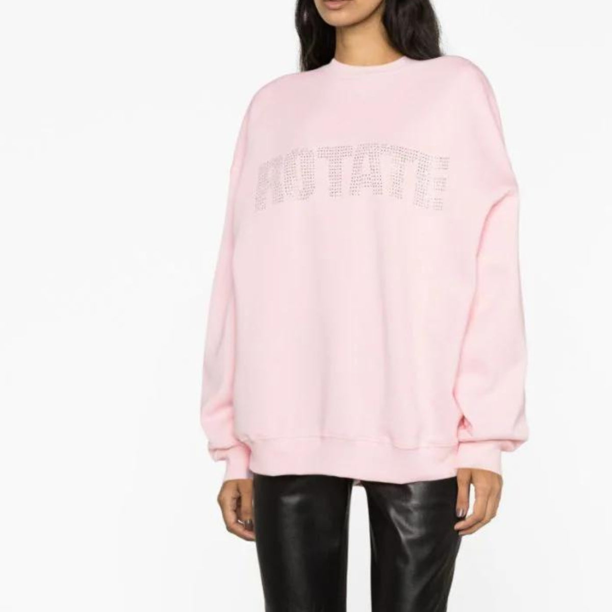 Rotate Felpa 700187043/2006 - SanShopLuxury - 2023, Abbigliamento, Autunno/Inverno, Donna, Felpa, FW23, Girocollo, M, Outlet, Rosa, Rotate, S, XS