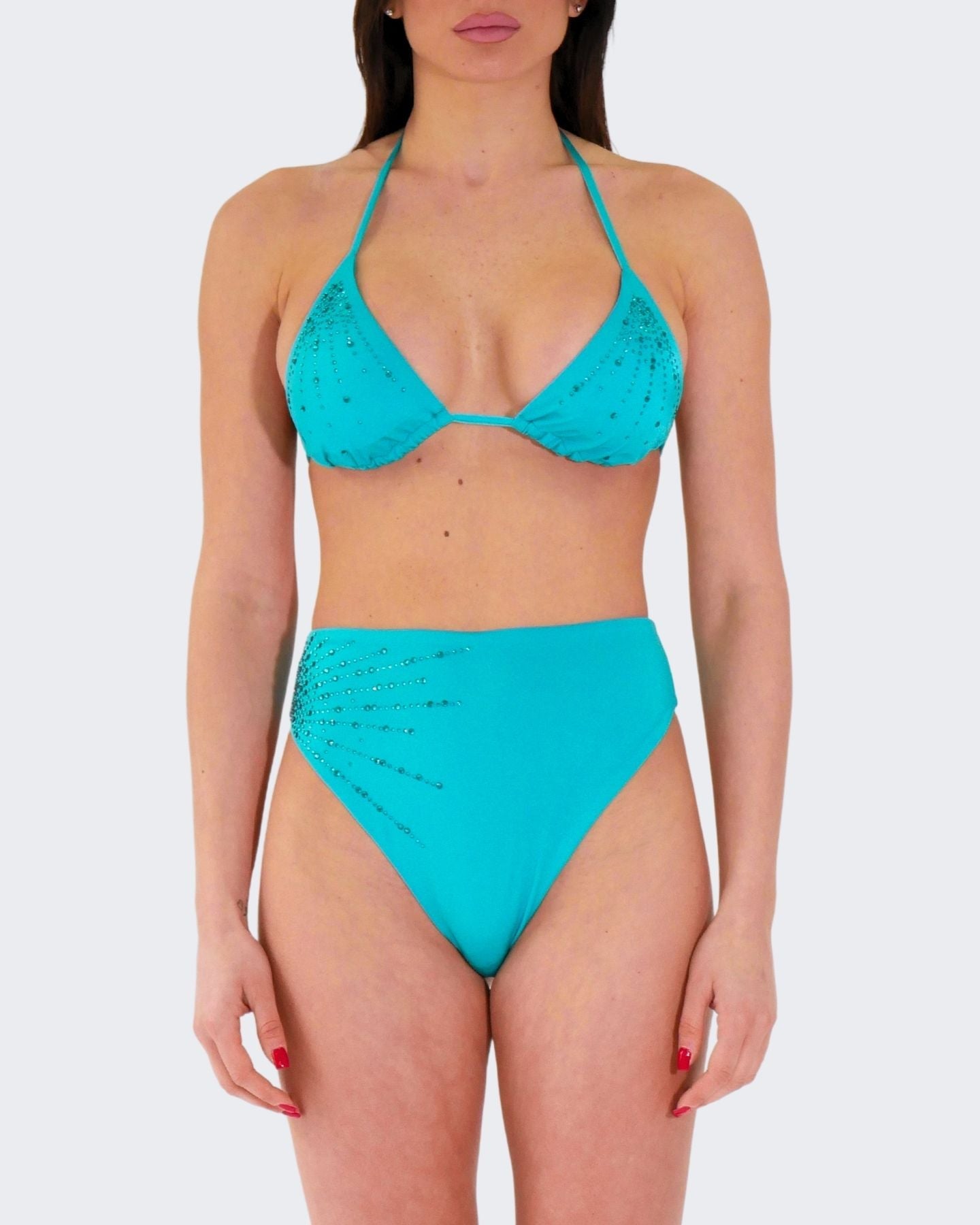 Fabrizia Costume LS01 0901 - SanShopLuxury - 2024, A triangolo, Abbigliamento, Beachwear, Blu, Costume, Donna, Fabrizia, Idoneo, L, M, Outlet, Petrolio, Primavera/Estate, S, SS24, Ultimo