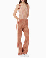 Lacoste Pantalone XF9313/GTI - SanShopLuxury - 2025, 34, 36, 38, 40, Abbigliamento, Donna, Lacoste, Marrone, New, Pantalone, Primavera/Estate, SS25, Stellato