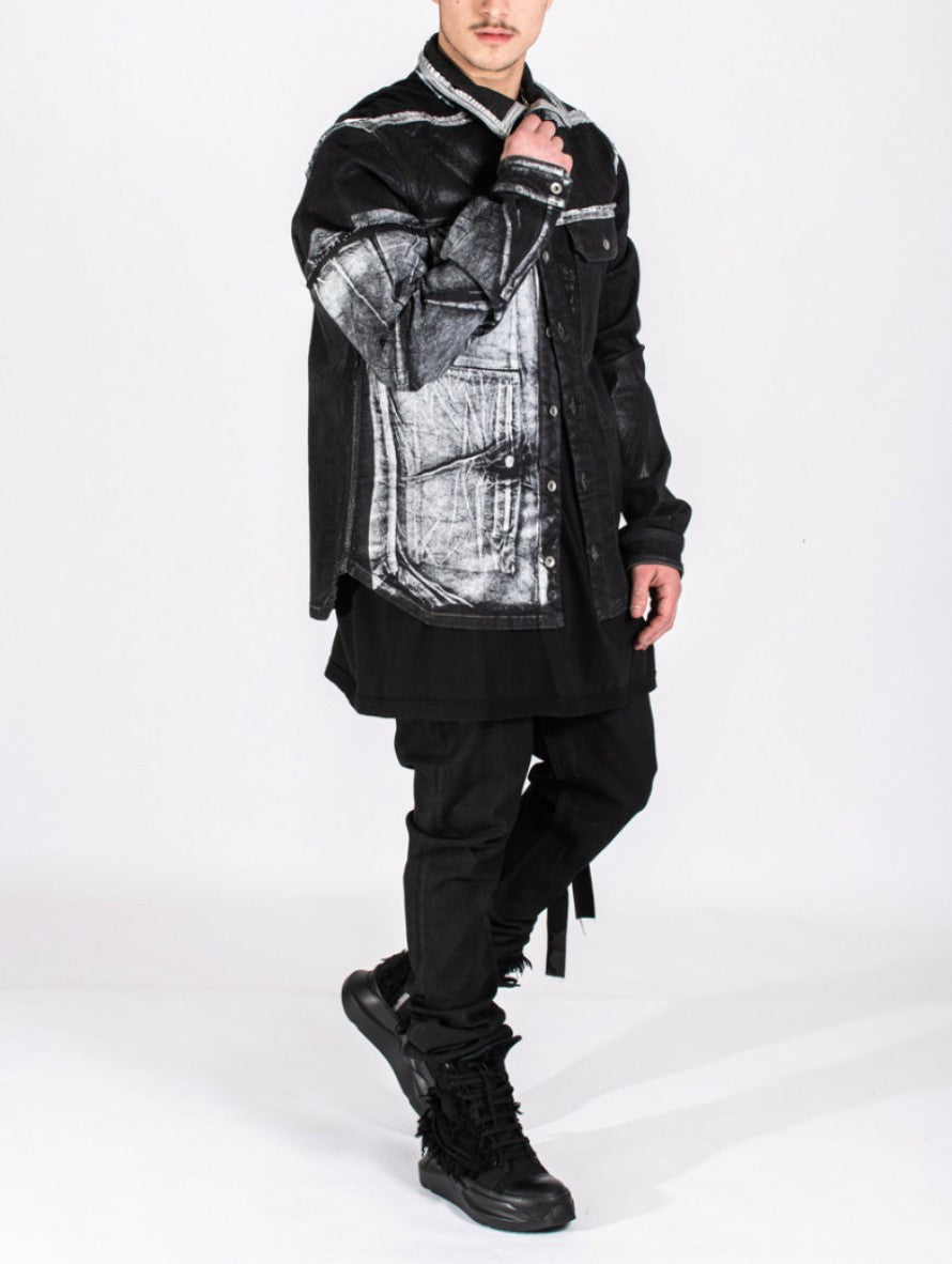 Rick Owens Drkshdw Giubbino DU02A3755 SCOMW1 101 - SanShopLuxury - -50%, 2021, Abbigliamento, Autunno/Inverno, FW21, Giacca, Giubbino, L, M, Nero, Outlet, Rick Owens Drkshdw, Ultimo, Uomo