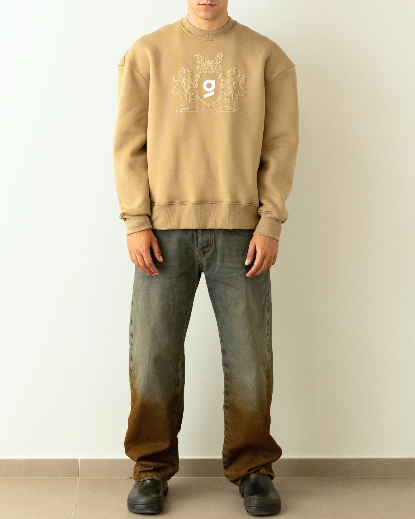 Inverno, Beige, Felpa, FW24, Gavensemble, Idoneo, L, M, Outlet, S, Uomo, XL, XXL