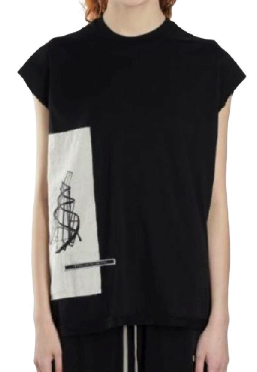 Rick Owens Drkshdw T-Shirt DS19S4120/RNEP1 09 - SanShopLuxury - -50%, 2019, Abbigliamento, Donna, L, Nero, Outlet, Primavera/Estate, Rick Owens Drkshdw, SS19, T-Shirt, Ultimo