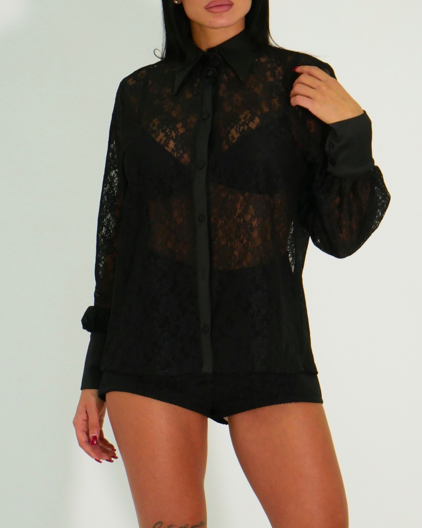 District Margherita Mazzei Camicia SS80 0407 - SanShopLuxury - 2024, 40, 42, 44, 46, 48, Abbigliamento, Autunno/Inverno, Camicia, District Margherita Mazzei, Donna, FW24, Idoneo, Nero, Outlet