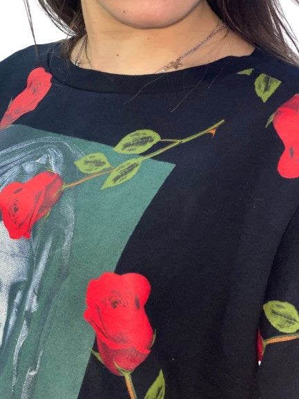 Marcelo Burlon Felpa CWBA016F17506260 1088 - SanShopLuxury - -70%, 2016, Abbigliamento, Autunno/Inverno, Donna, Felpa, FW16, Girocollo, M, Marcelo Burlon, Nero, Outlet, XS