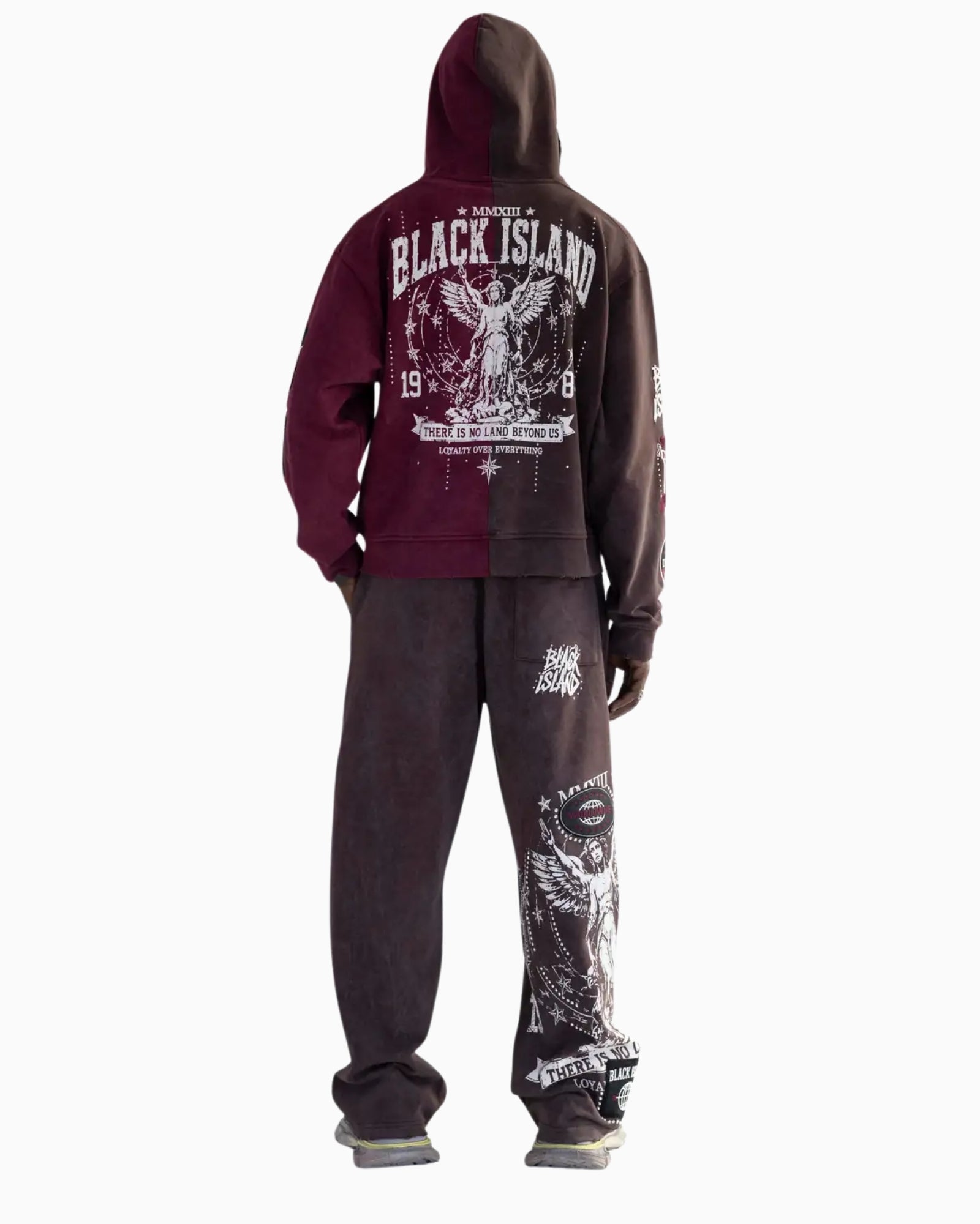 Black Island Felpa 2083-BROWN-RED