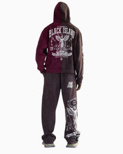 Black Island Felpa 2083-BROWN-RED