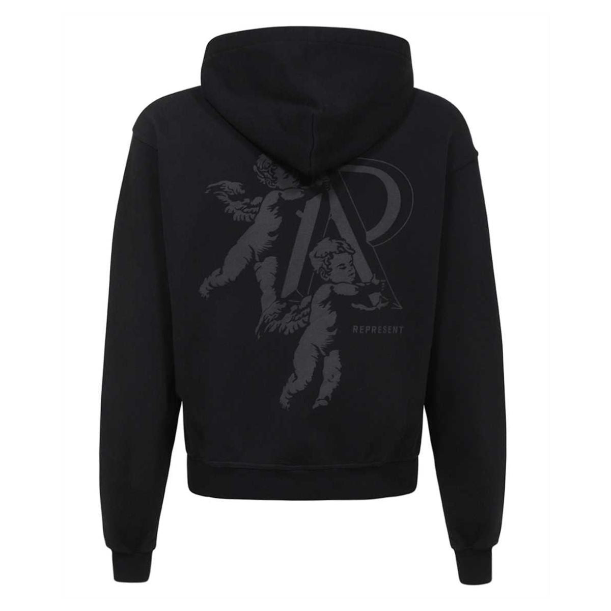 Represent Felpa MH4029 - SanShopLuxury - 2023, Abbigliamento, Autunno/Inverno, Felpa, Felpe, FW23, Idoneo, L, M, Nero, Outlet, Represent, S, Ultimo, Uomo, XL, Zip