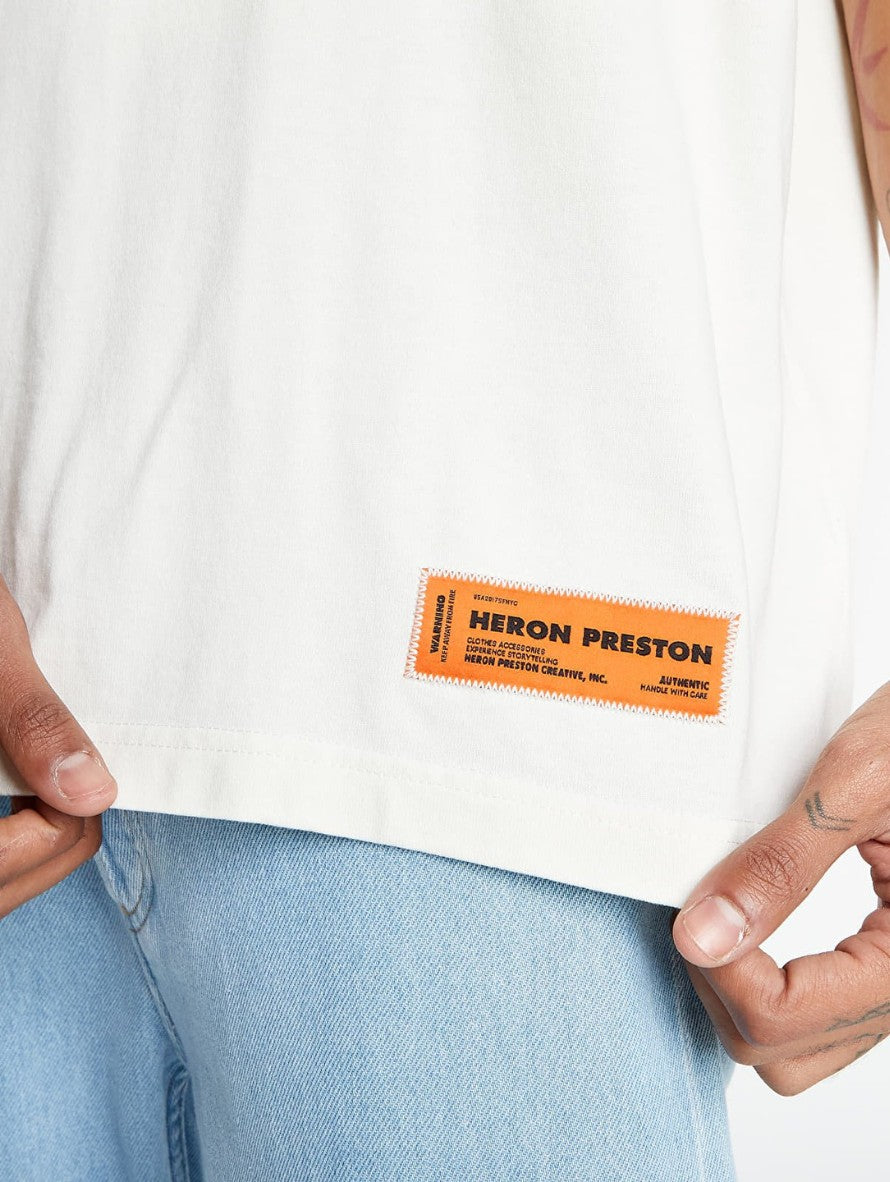 Heron Preston T-Shirt HMAA025F21JER0070440 - SanShopLuxury - -50%, 2021, Abbigliamento, Autunno/Inverno, Beige, FW21, Heron Preston, L, Outlet, S, T-Shirt, Ultimo, Uomo