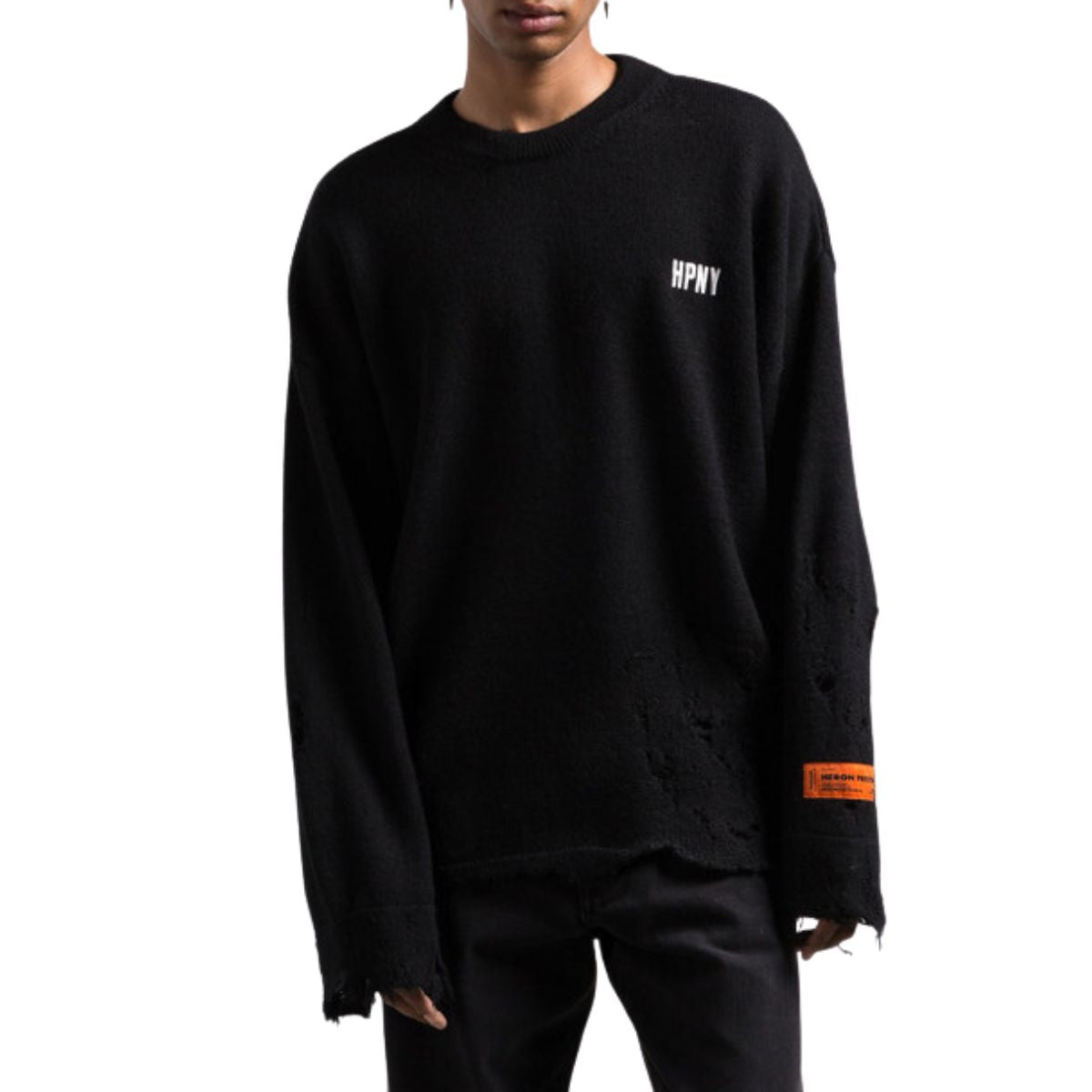 Heron Preston Maglieria HMHE011F23KNI001 - SanShopLuxury - 2023, Abbigliamento, Autunno/Inverno, FW23, Heron Preston, L, M, Maglieria, Nero, Outlet, S, Uomo, XL